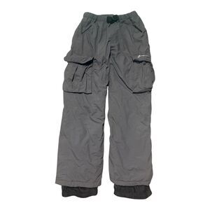 Magnus Sportswear Snowboard Snow Pants Small Gray Cargo Ski 29” Inseam
